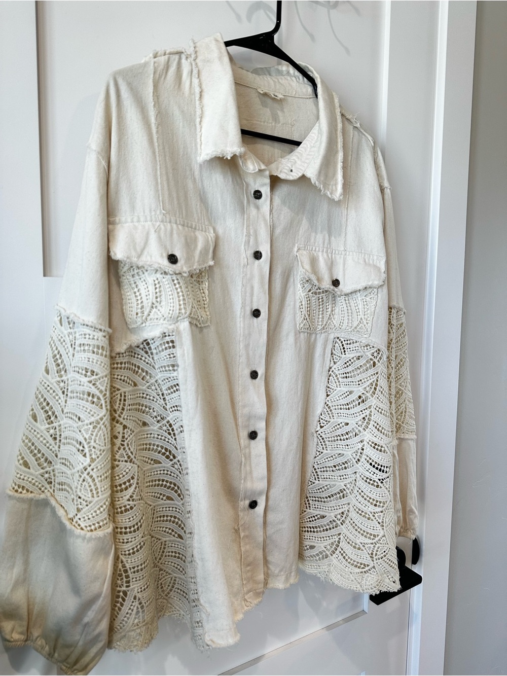 POL Cream Lace Jacket